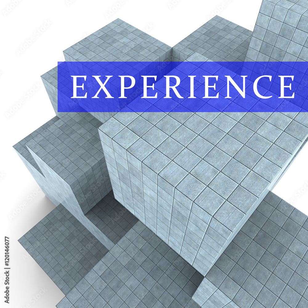 Poster experience blocks means know how 3d rendering