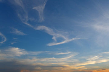 Fototapeta premium Background beautiful Clouds and sky at sunset