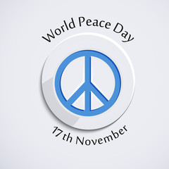 World Peace Day background