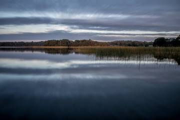 Lake in evening