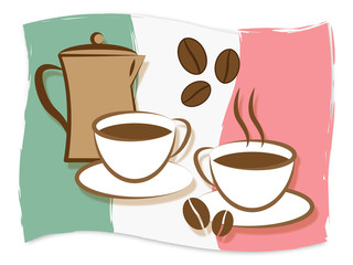 Italian Coffee Means Italy Drinks And Beverages