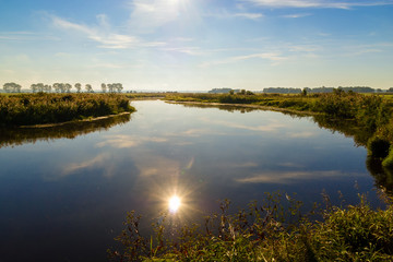 Rzeka Narew - słoneczna kąpiel - obrazy, fototapety, plakaty
