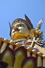 Statue of guru  Padmasambhava in Rewalsar, Himachal Pradesh, India - 37.5 metres high  