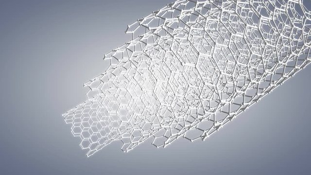 Computer generated, Science and technology multilayer carbon nanotube.	