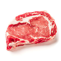 Uncooked organic shin of beef meat