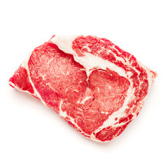 Uncooked organic shin of beef meat