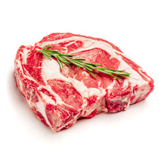 Uncooked organic shin of beef meat