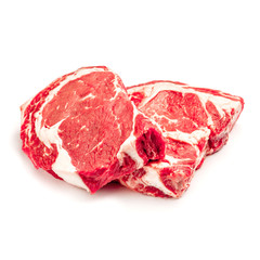Uncooked organic shin of beef meat