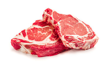 Uncooked organic shin of beef meat