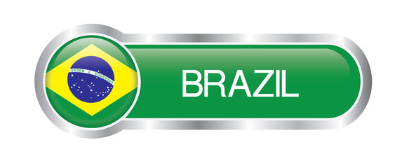 Brazil flag glossy banners