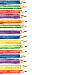 background with color pencils