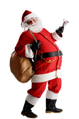 cheerful funny traditional santa claus - 120155089