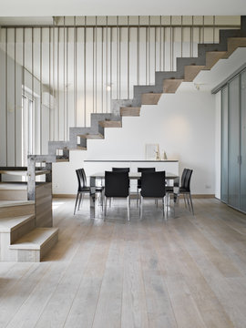 interior view of a modern kiving room