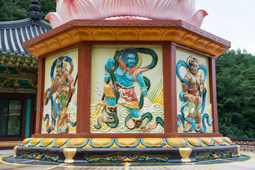 Chungcheongbuk-do, South Korea - August 29, 2016: Mural of Korea Guinsa