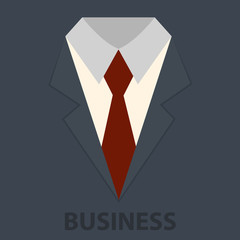 Business suit with a tie, businessman concept