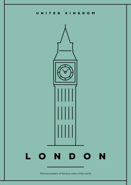 Minimal London City Poster Design