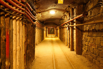 Wieliczka salt mine near Krakow in Poland.
