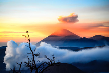 Mount Bromo auf java bei Sonnenaufgang © dietwalther
