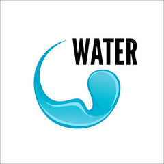 Water drop Logo design vector template.