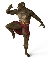 3D Illustration Of A Monster Isolated on White