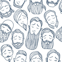 Beard styles pattern