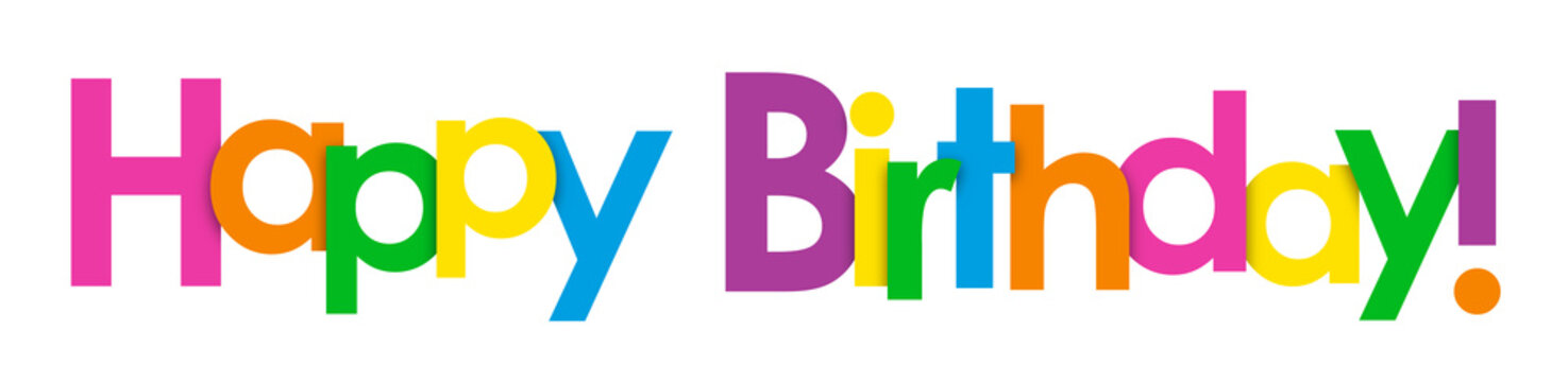 "HAPPY BIRTHDAY" Vector Letters Banner