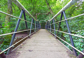 metal bridge over River Don, Yorkshire