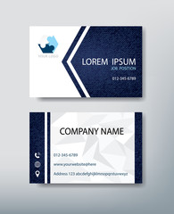 Corporate business card. Personal name card design template.