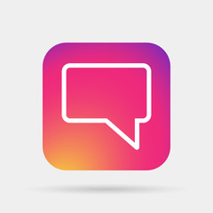 Naklejka premium chat icon outline