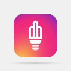 energy-saving light bulb icon