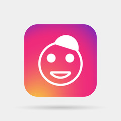 Fototapeta premium good smile icon