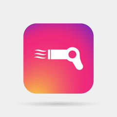Fototapeta premium icon hairdryer