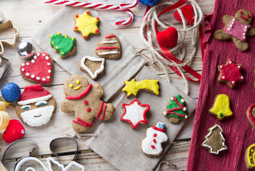 Assortment biscuits for christmas