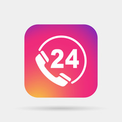 icon phone tube call 24
