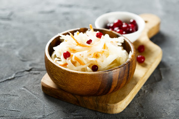 Sauerkraut with berries