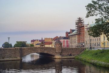 Fototapeta premium The historical Petribron bridge
