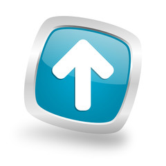 Modern design square blue arrow  vector icon