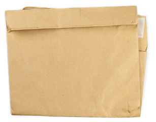 Envelope isolation on white background