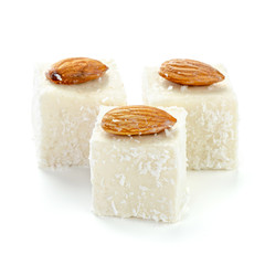 Turkish sweets on a white background