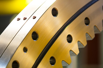 big steel gear shot close-up photo