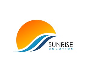 Fototapeta na wymiar Sunrise logo