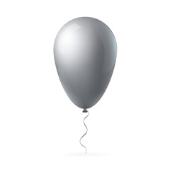 Abstract creative concept vector flight balloon with ribbon. For Web and Mobile Applications isolated on background, art illustration template design, business infographic and social media icon