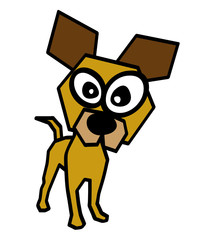 dog mascot character funny vector illustration design