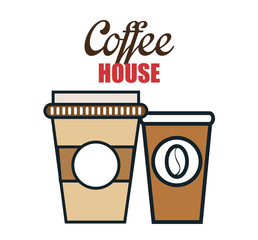 coffee house shop isolated icon vector illustration design