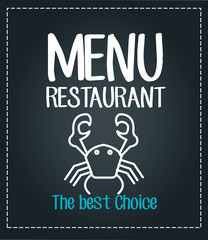 menu restaurant delicious food line isolated vector illustration design