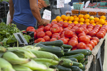 ニューヨークの野菜市場