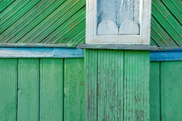 Fragment of wooden wall