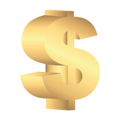 money symbol gold icon vector illustration design