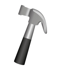 hammer tool metal icon vector illustration design