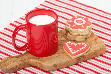 Homebaked Decorated Sugar Cookies With Royal Icing.